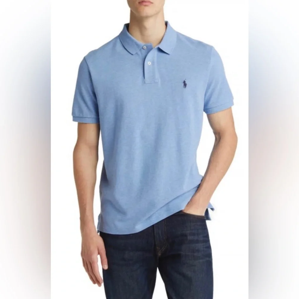 Polo Ralph Lauren Polo Shirt XL Light Blue Cotton Pony Classic Preppy